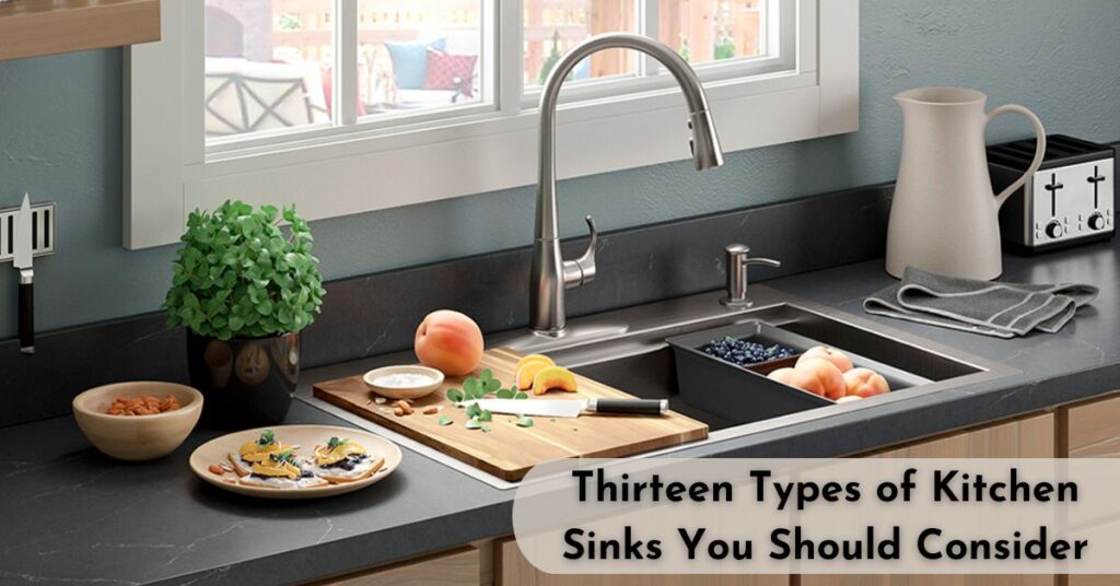 “Modern types of kitchen sinks for home use”